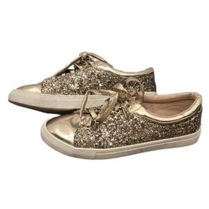 Glittery Gold Sneakers